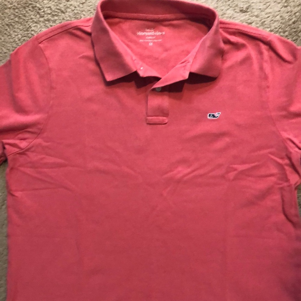 100% Cotton Polo Vineyard Vines Nantucket Red Medium Men’s Classic Fit